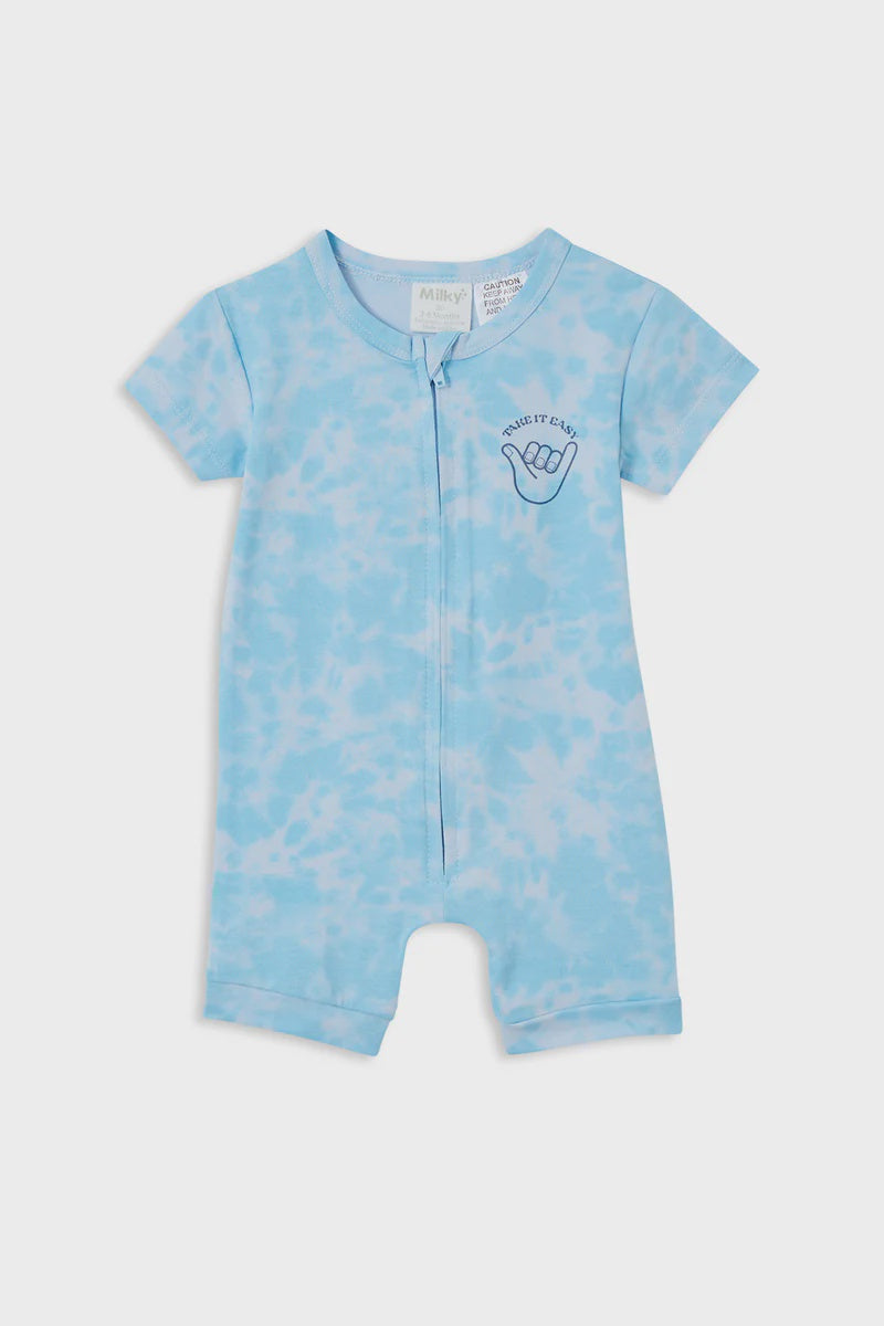 Tie Dye Zip Romper