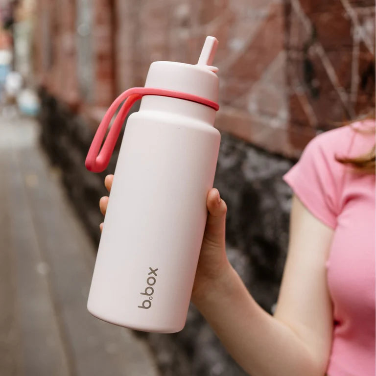 B.box 1L insulated flip top bottle - pink
