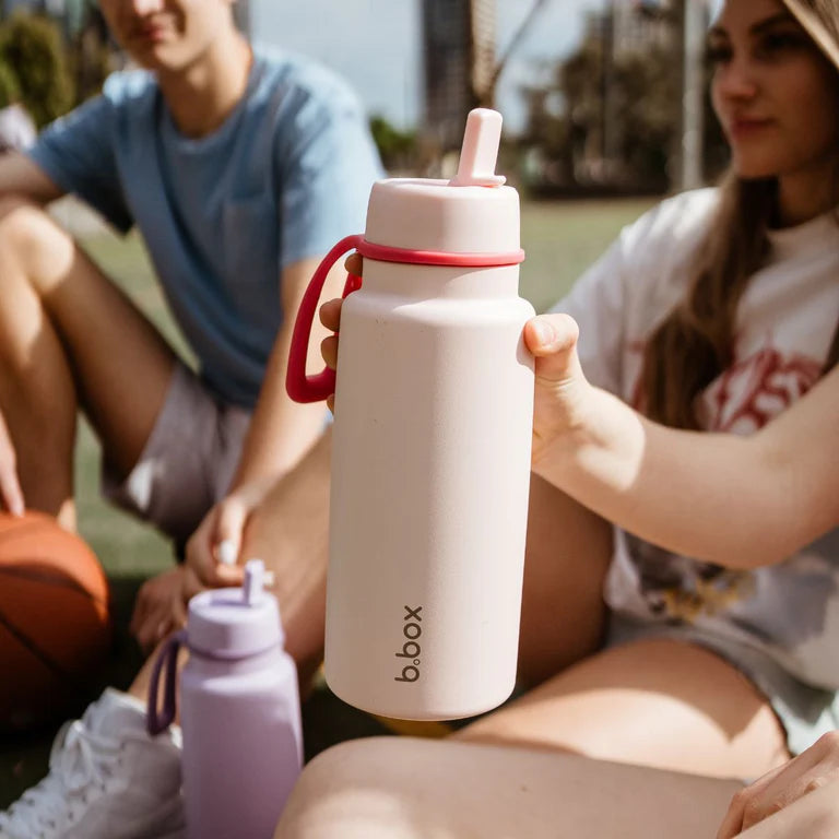 B.box 1L insulated flip top bottle - pink