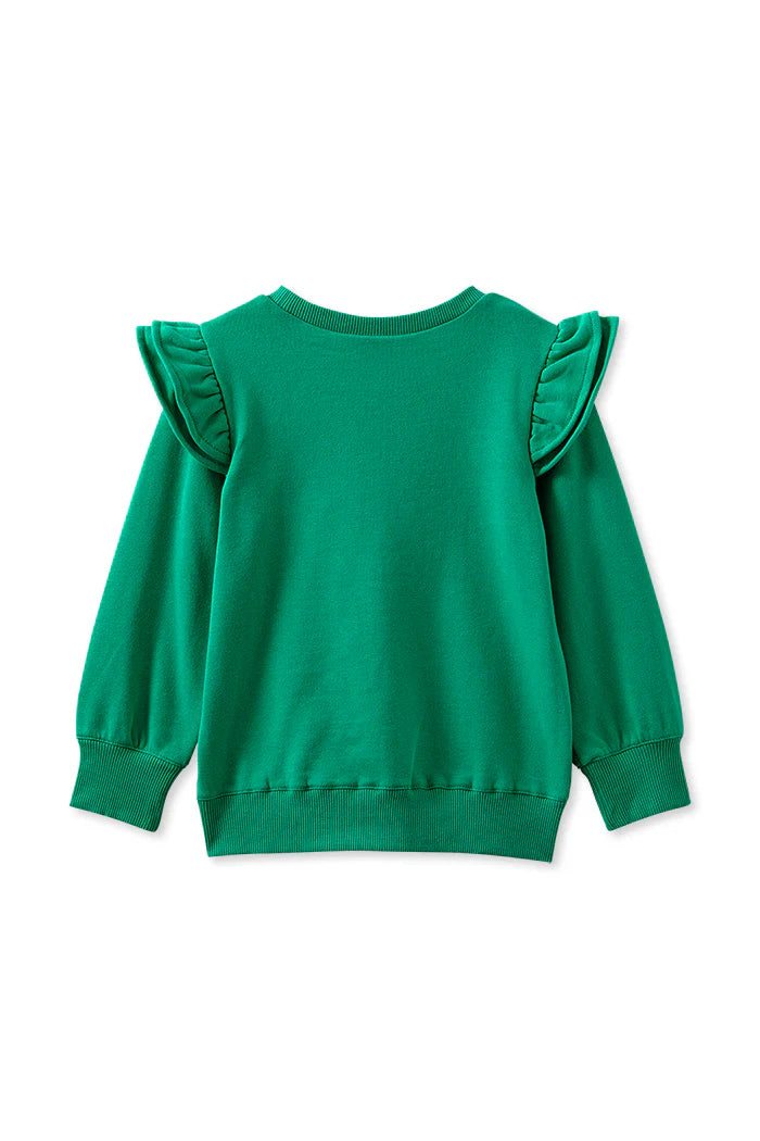 W25 Girls Spring Green Detail Sweat