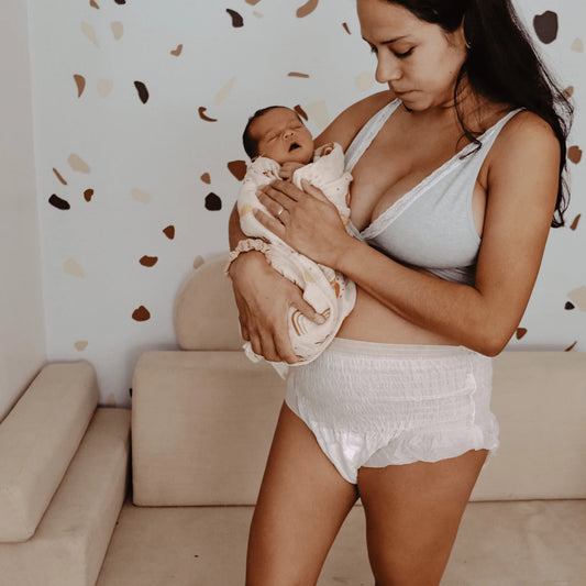 Disposable postpartum underwear