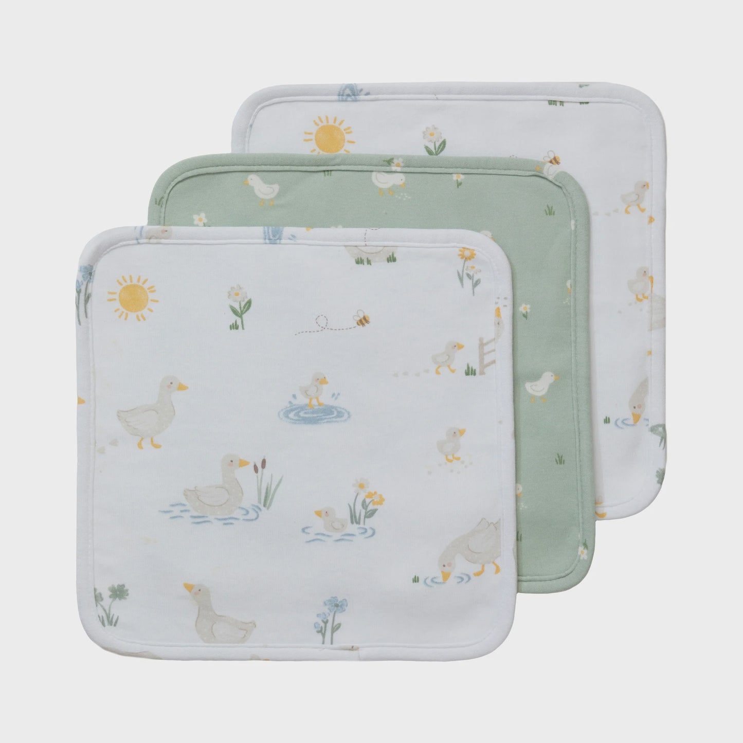 3 pack wash cloth - goosey goosey