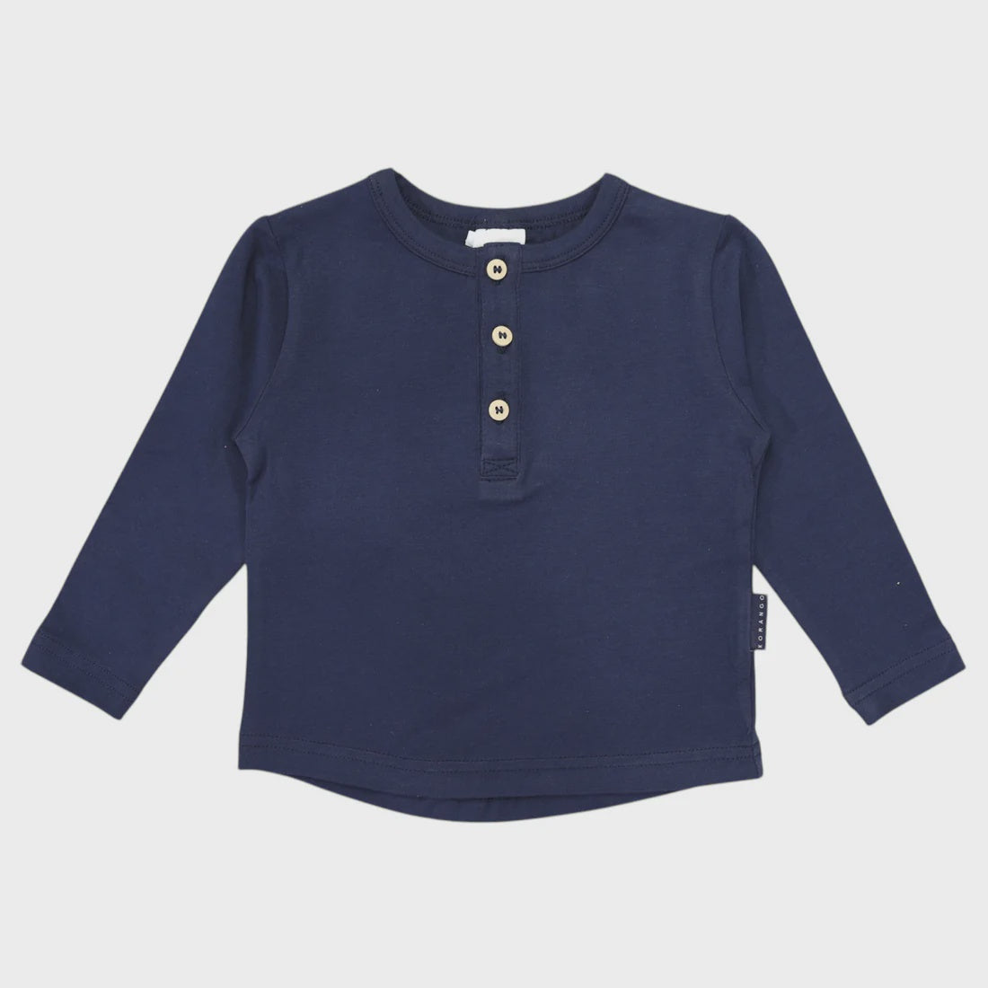 Henley Long Sleeve Tee Navy