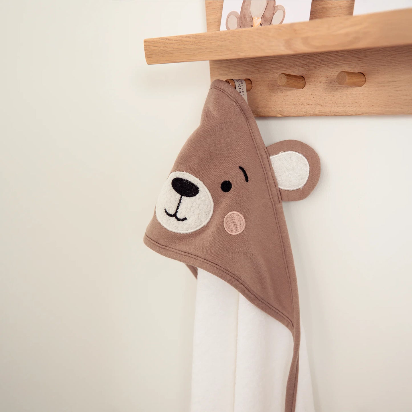 Organic Hooded Towel - Cuddly Bear
