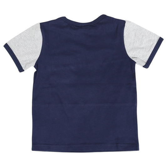 Colour Block Tee Navy