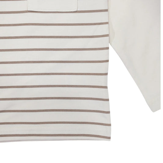 Pocket Tee Chestnut Stripe