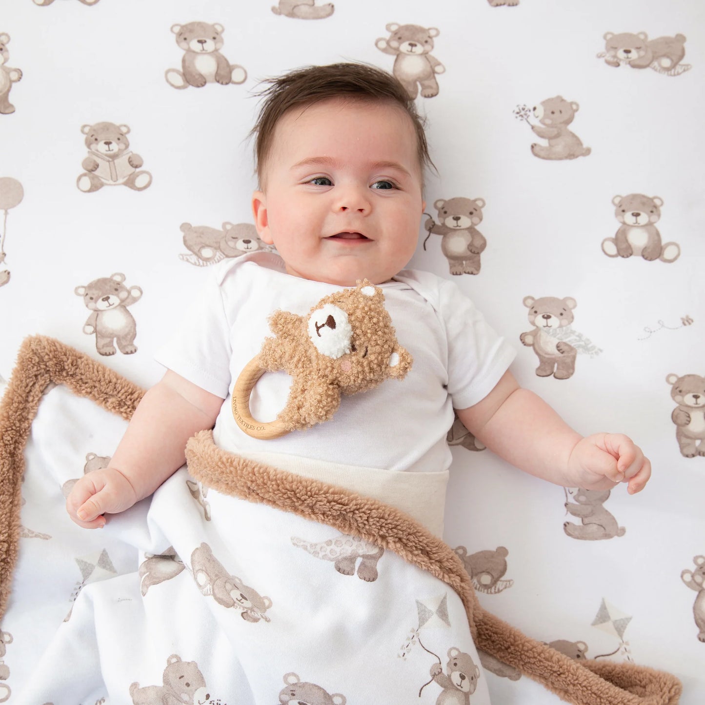 2 pack fitted cot sheet - Cuddly bear
