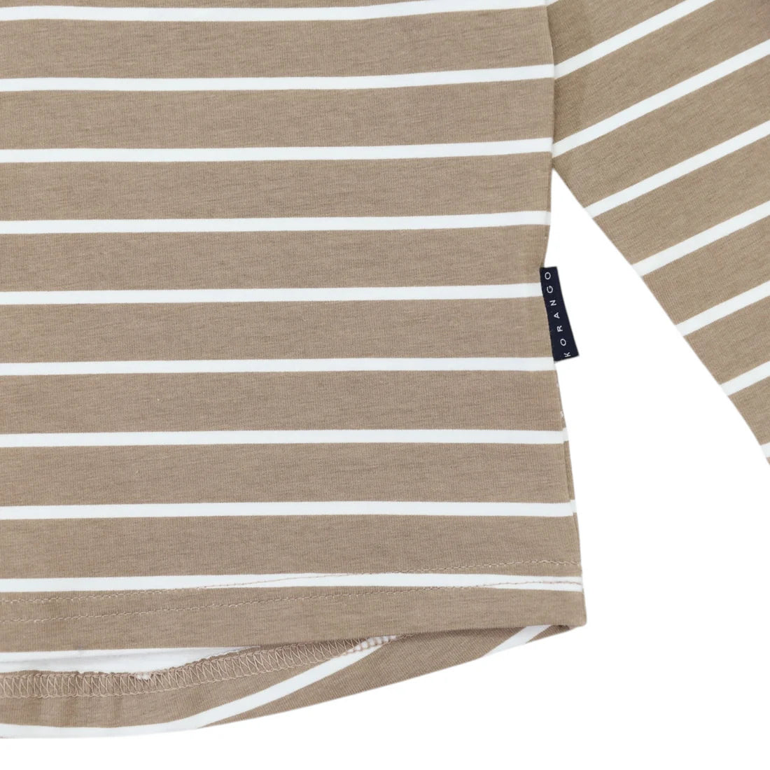 Striped Henley Tee Chestnut