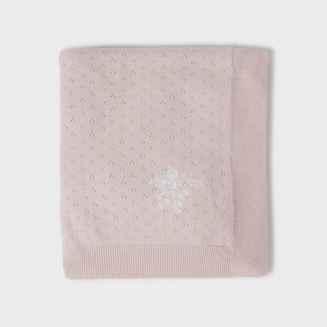 Rose Blush Knit Blanket