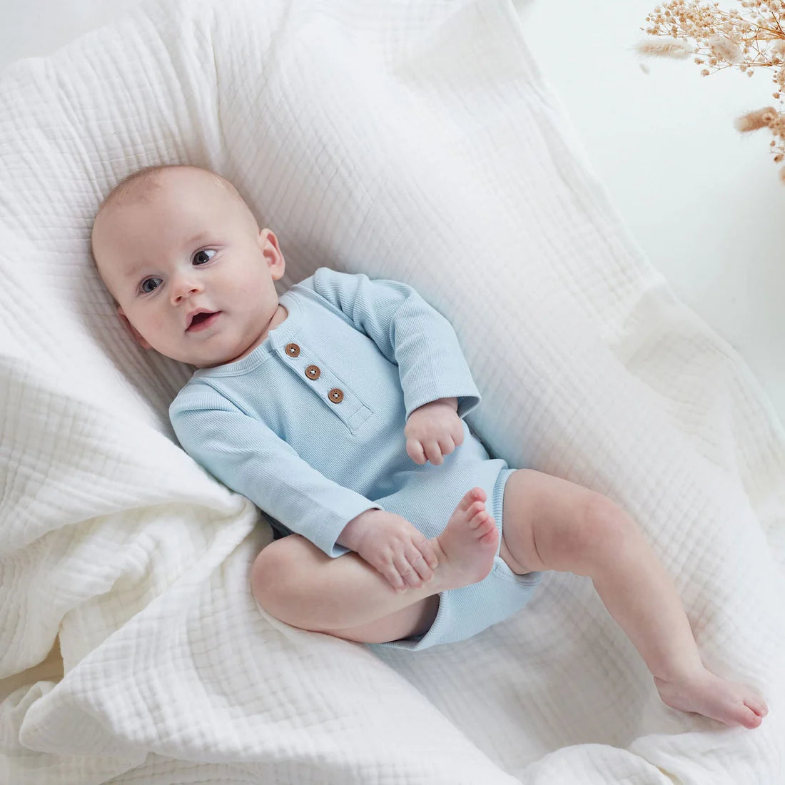 Winter Sky Rib Onesie