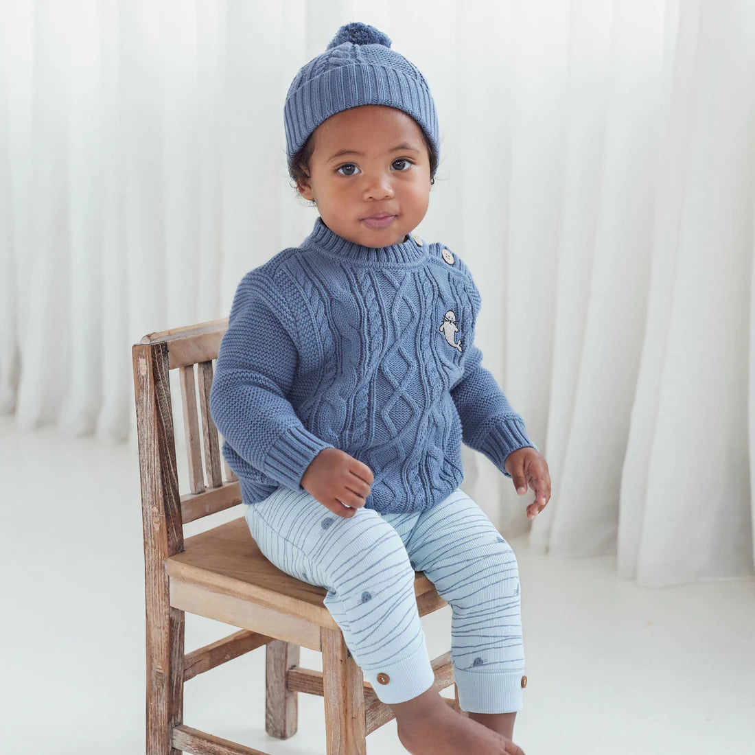 Striped Seal Rib Legging