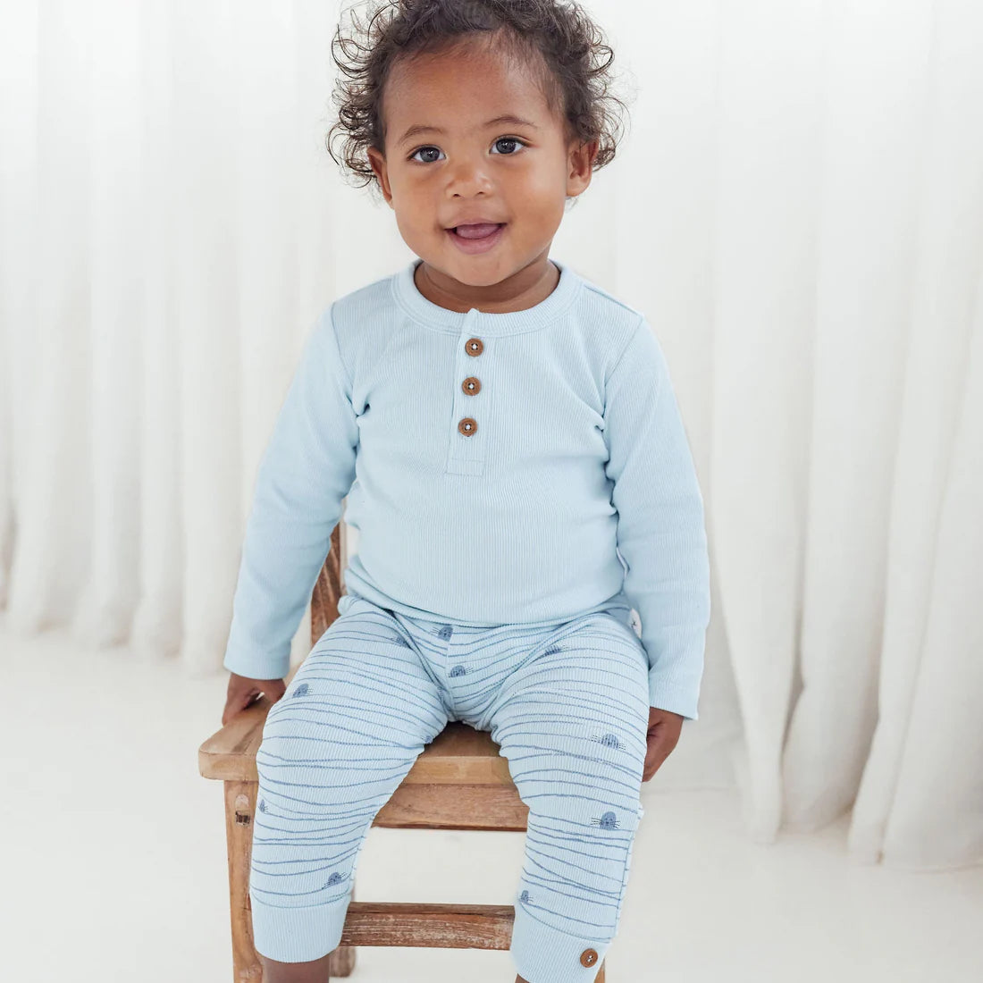 Striped Seal Rib Legging