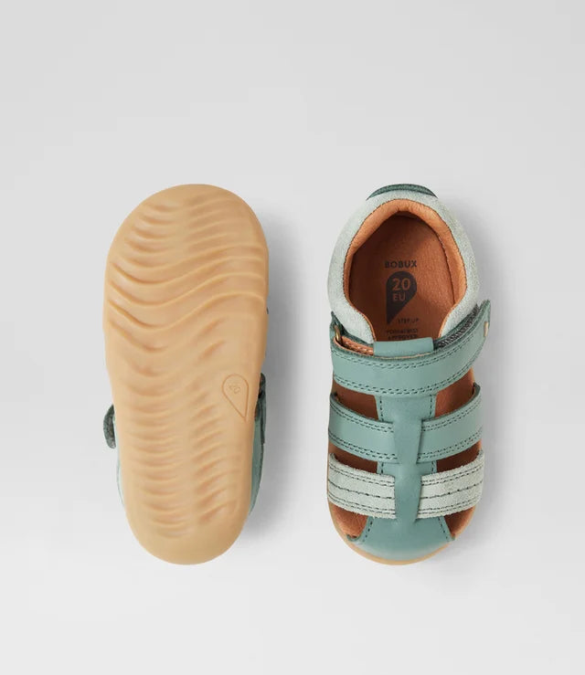 Su Roam Infant Iceberg Green Leather Sandals