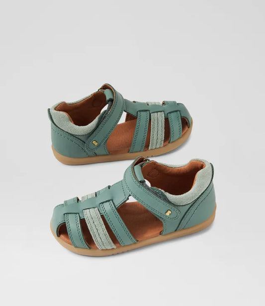 Kp Roam Junior Iceberg Green Leather Flat Shoes