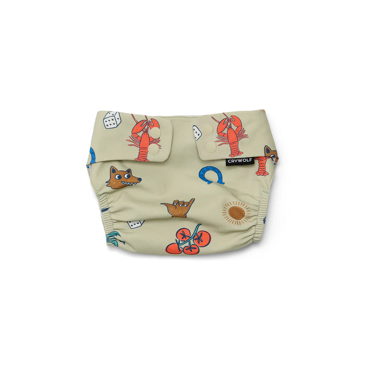 REUSABLE SWIM NAPPY Lucky Days Sage