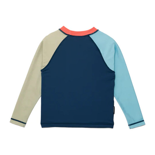 LONG SLEEVE RASH VEST Ocean Colourblock