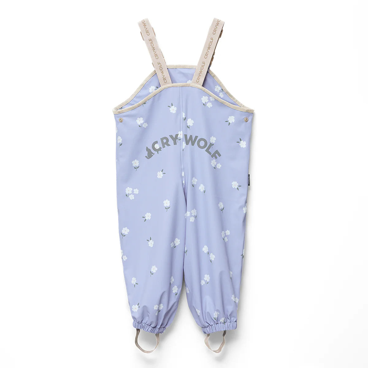 Rain overalls - Floral Periwinkle