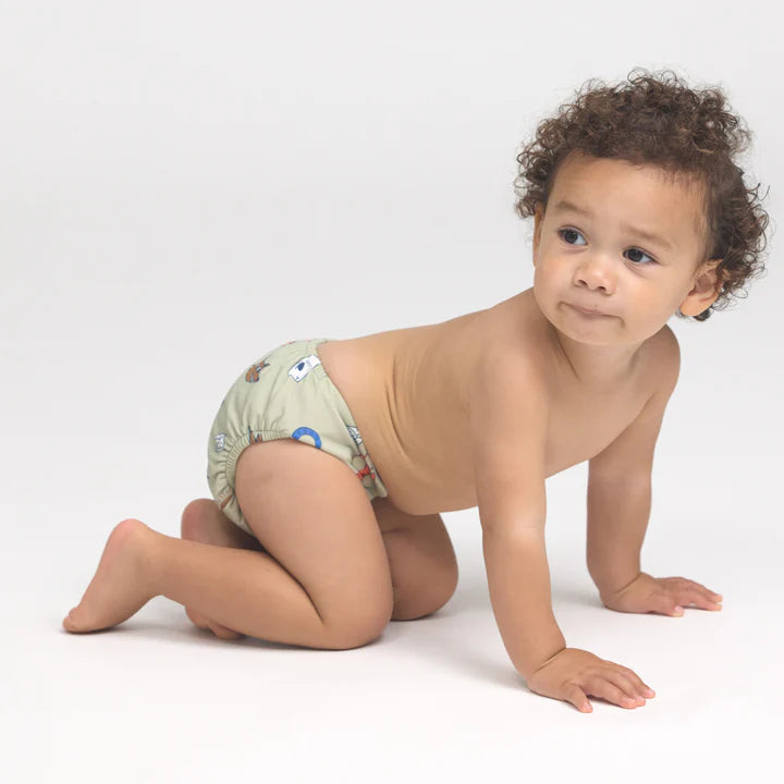 REUSABLE SWIM NAPPY Lucky Days Sage