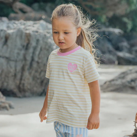 SUN SMART T-SHIRT Lucky You Stripe