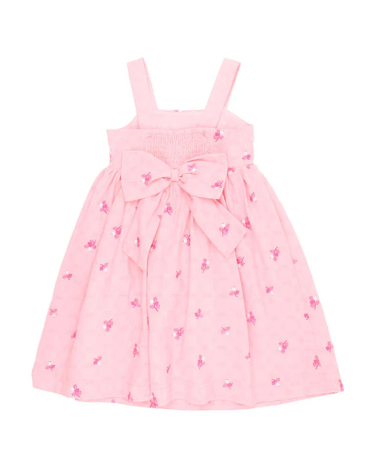 SUMMER VACAY EMBROIDERED DRESS 3-7 YRS