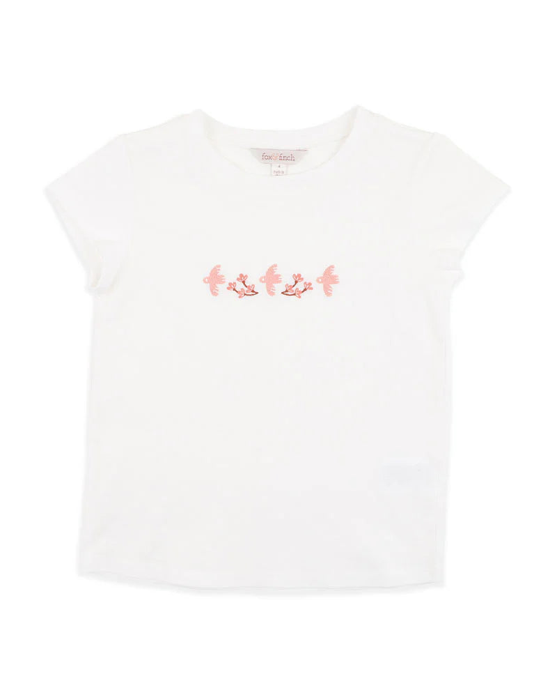 SONGBIRD EMBROIDERED TEE