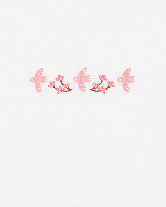 SONGBIRD EMBROIDERED TEE