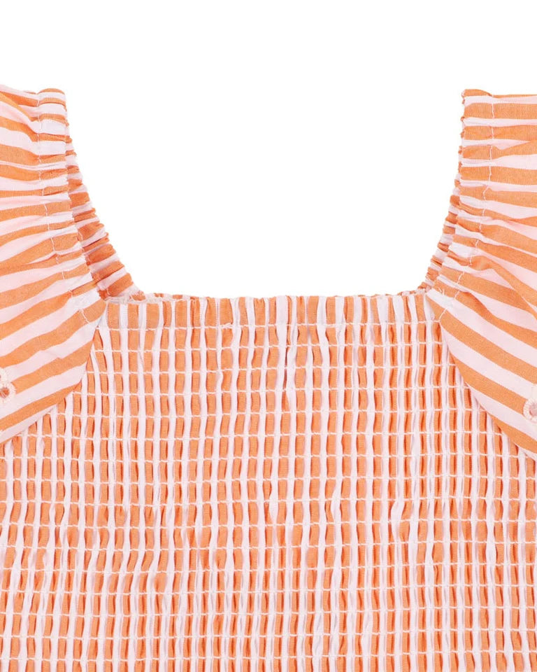PARADISO STRIPE SHIRRED TOP