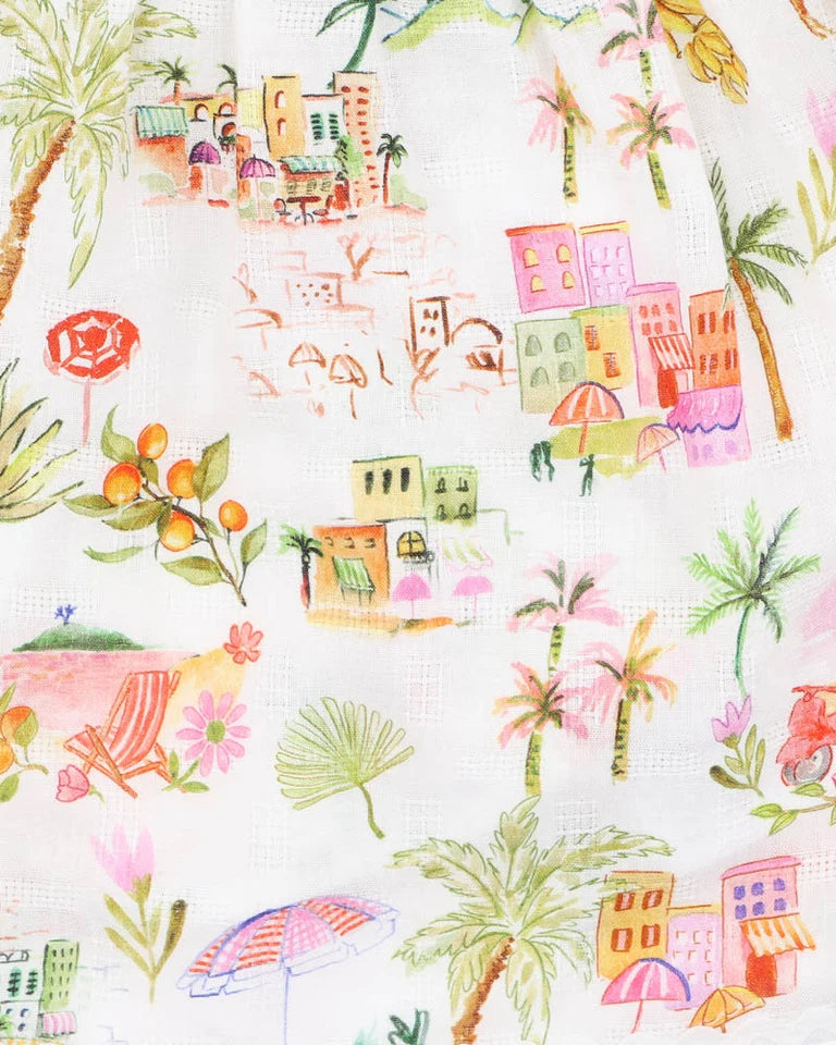 PARADISO PRINT FRILL TOP 3-7Y