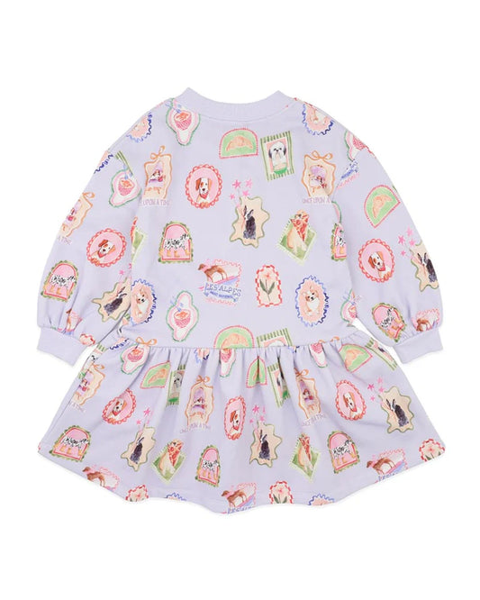 WINTER VACAY SWEATSHIRT DRESS 3-7 YRS