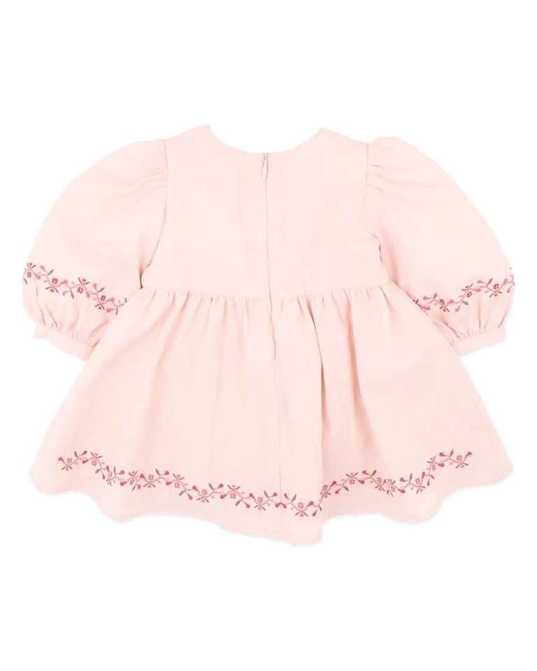WILD GARDEN EMB. DRESS