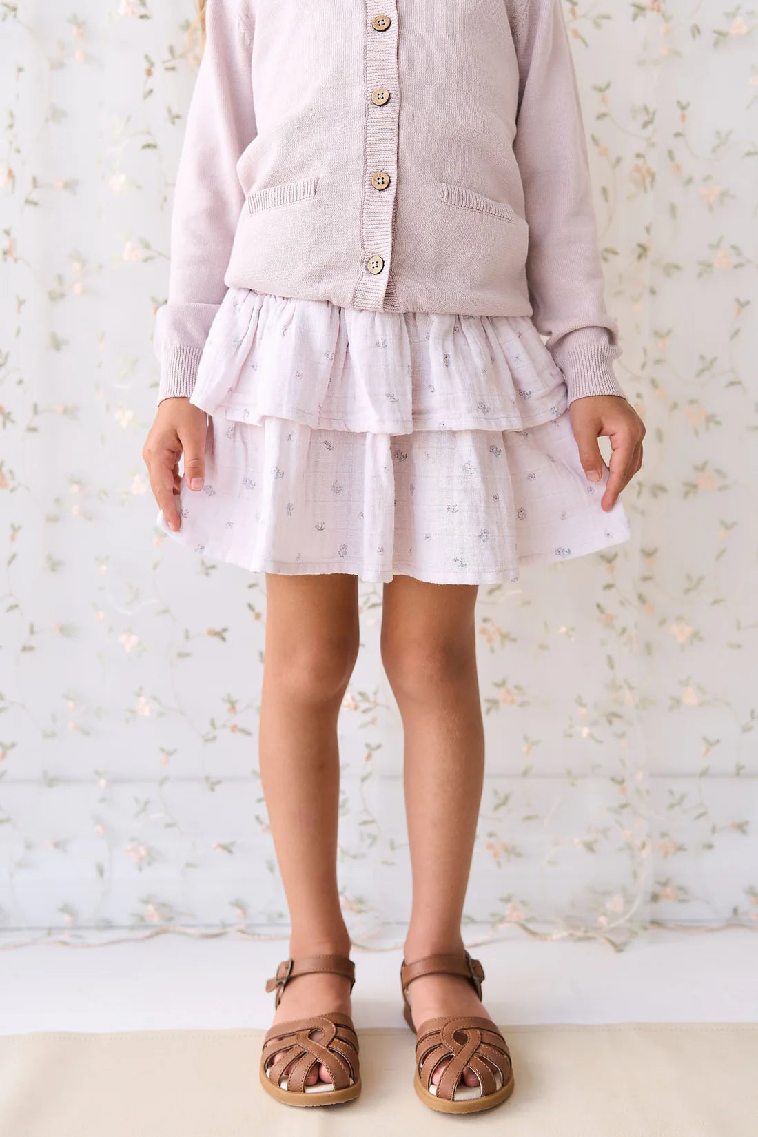 Organic Cotton Muslin Samantha Skirt - Meredith Violet
