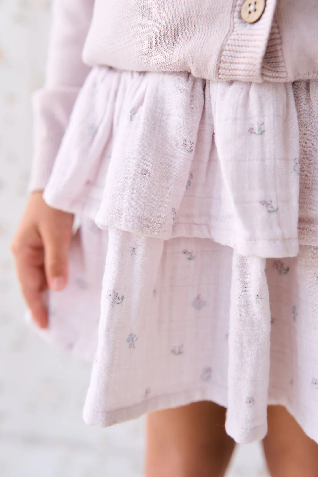 Organic Cotton Muslin Samantha Skirt - Meredith Violet