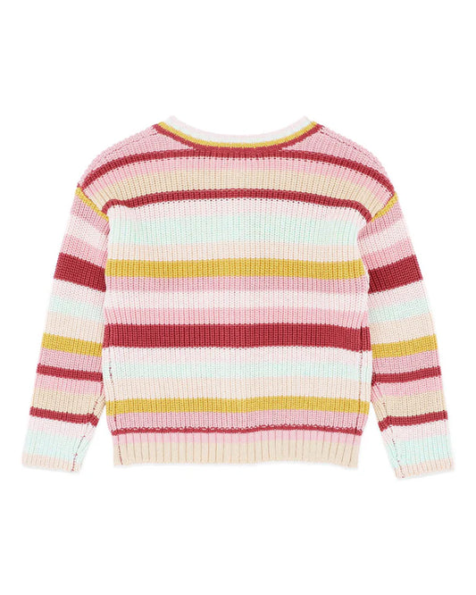 ORCHARD BLOOM STRIPE CARDIGAN