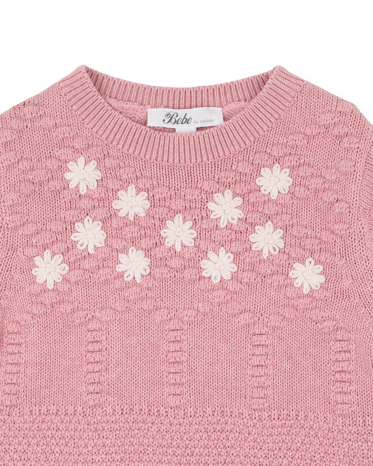 WINNIE HAND EMB. ORGANIC DRESS 3-7 YRS