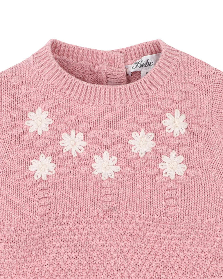 WINNIE HAND EMB. ORGANIC DRESS