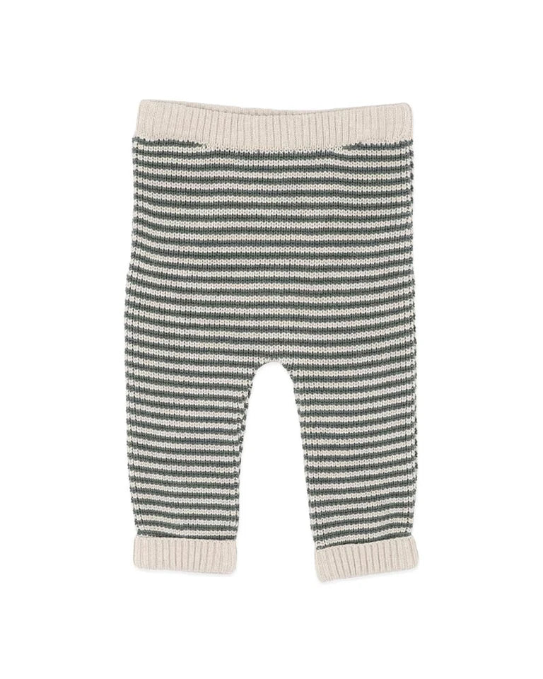 OTTO STRIPE ORGANIC KNITTED LEGGINGS