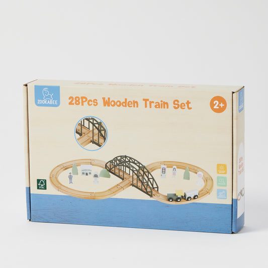 Wooden train set