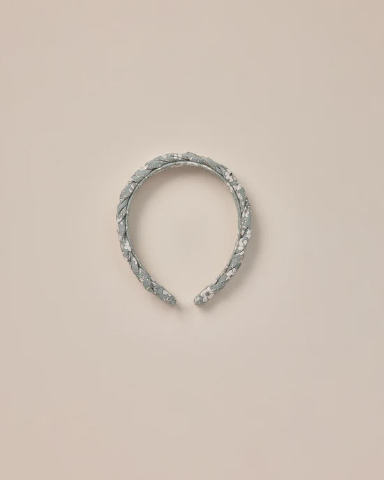 Braided headband sky floral