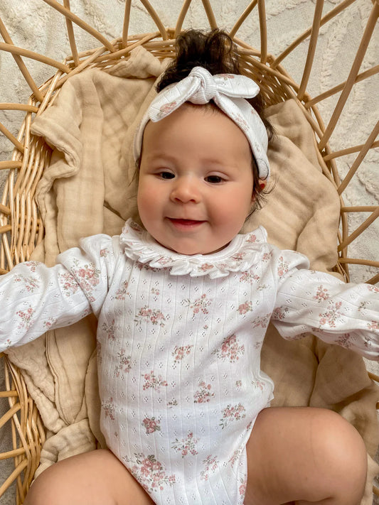 Posie Floral Flutter Onesie