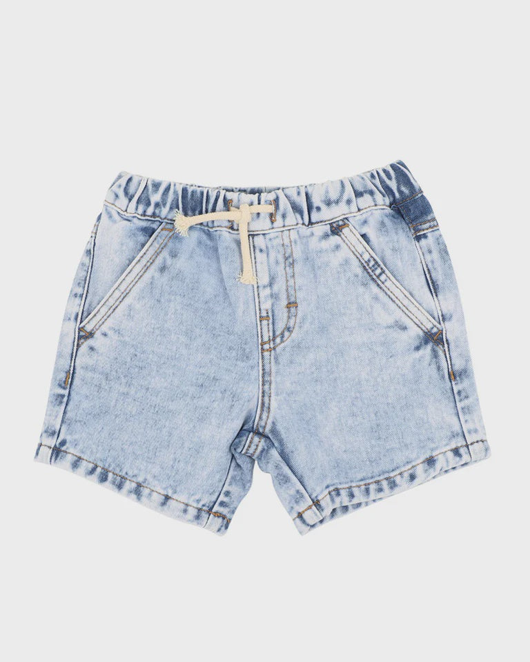 BOYS ACID WASH DENIM SHORTS 3-7 YRS