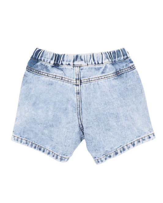 BOYS ACID WASH DENIM SHORTS 3-7 YRS