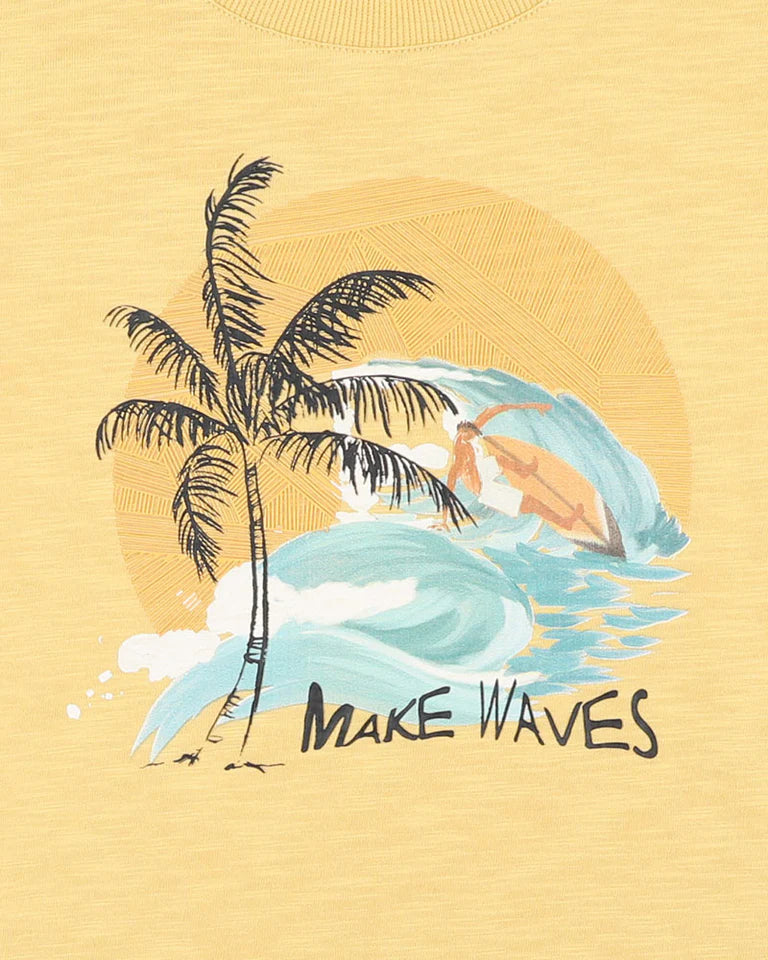 SURFS UP MAKE WAVES TEE 3-7 YRS