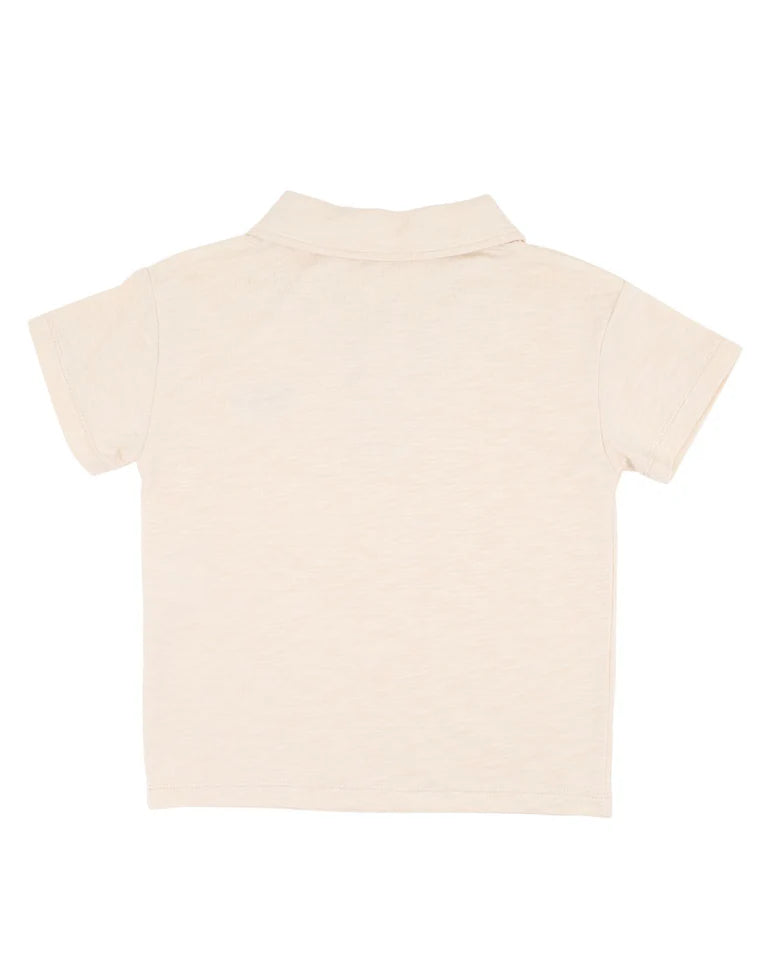 SURFS UP TUFTED FOX POLO 3-7 YRS