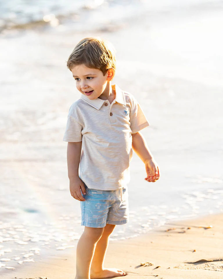 SURFS UP LINEWORK SHORTS 3-7 YRS