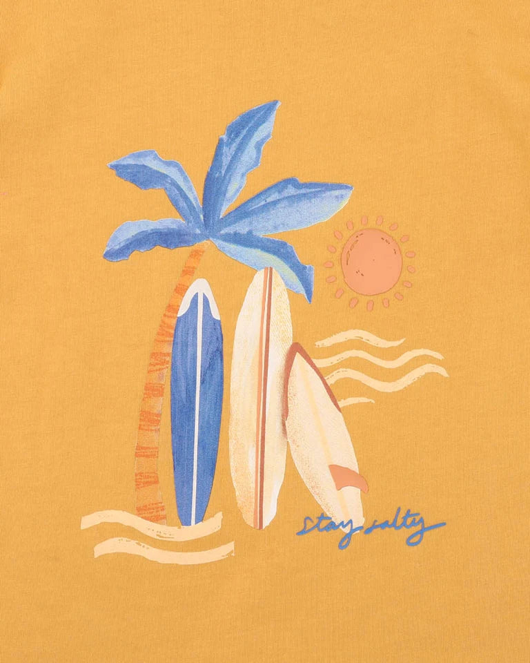 HAVANA STAY SALTY ORGANIC TEE 3-7Y
