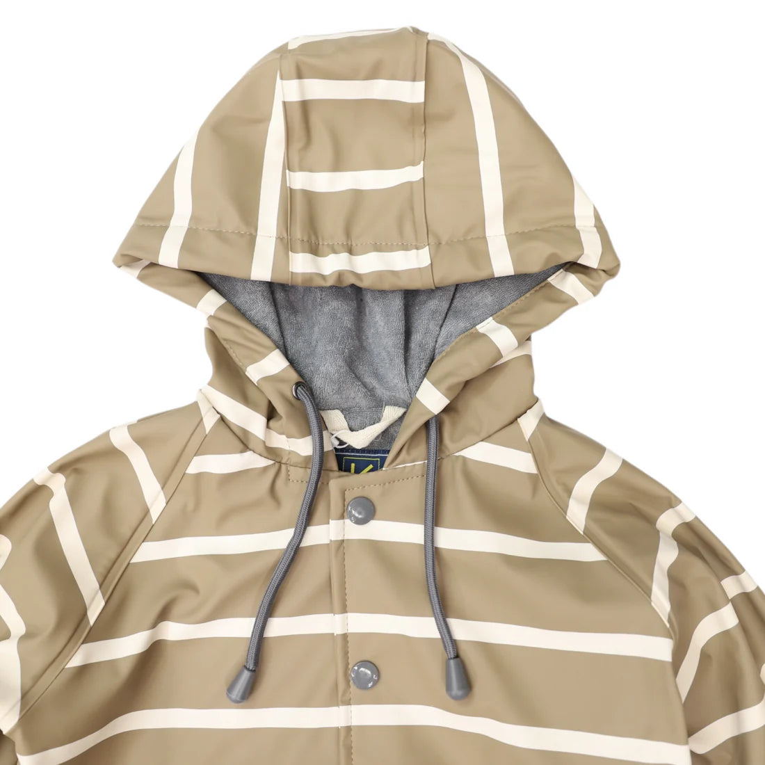 Colour Change Stripe Raincoat Chestnut