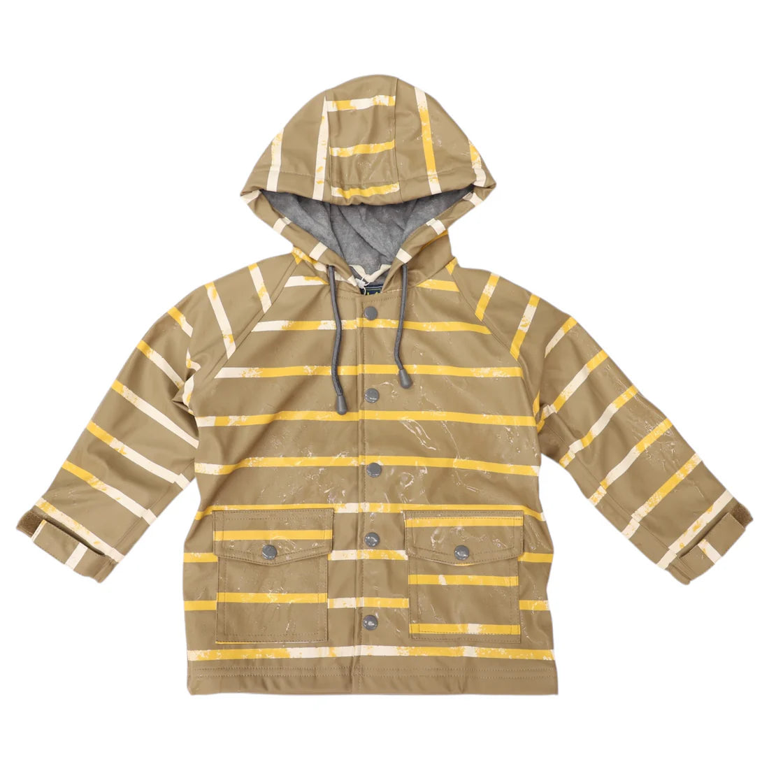 Colour Change Stripe Raincoat Chestnut