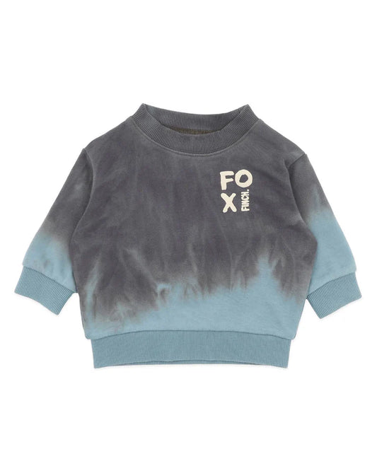 TEAL DIP DYE SWEATSHIRT