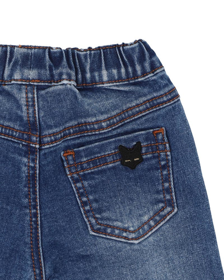 BOYS FOX PULL ON DENIM JEANS