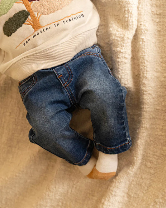 BOYS FOX PULL ON DENIM JEANS